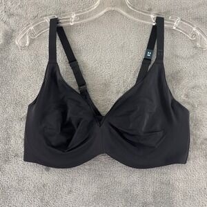 Tommy John Air Plunge Underwire Bra 36D Black Seamless‎ Lift